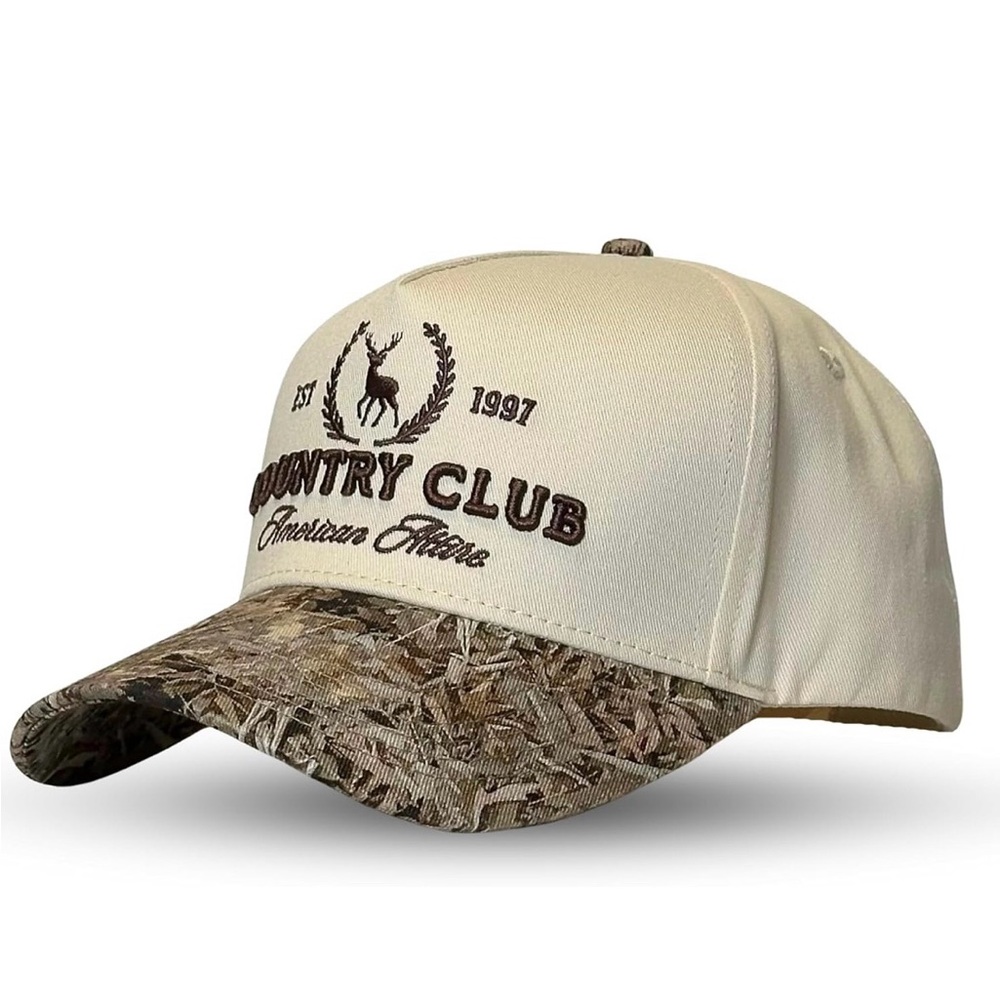 Country Club Cap SnapBack | Camo Denim Embroidered, Never Worn - Picture 6 of 8